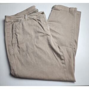 J. Jill Pants Womens 22 Khaki color Cotton Blend Stretchy Ankle comfort corpcore